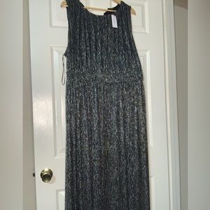 Lane Bryant Black/Gold/Silver Dress (never worn)